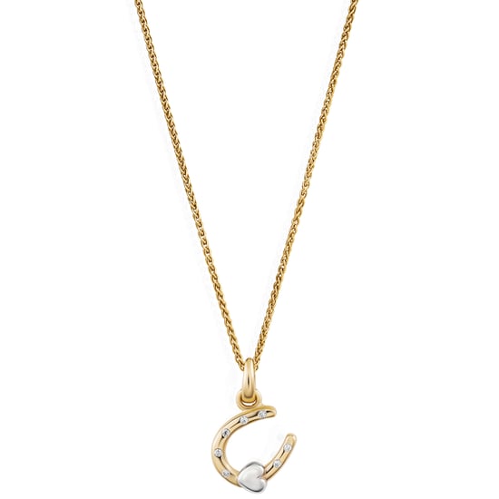 Orphelia 'Aurora' Women's 925 Sterling Silver Chain with Pendant - Silver/Gold ZH-7525/G