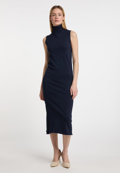 Dreimaster Strickkleid Damen Marine - Image 2