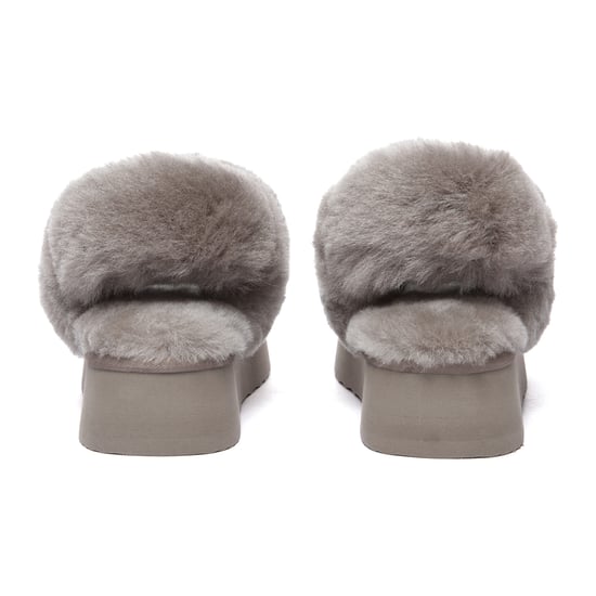 EVER AU Australia Women Fantail Leather Slippers With Two Removable Straps