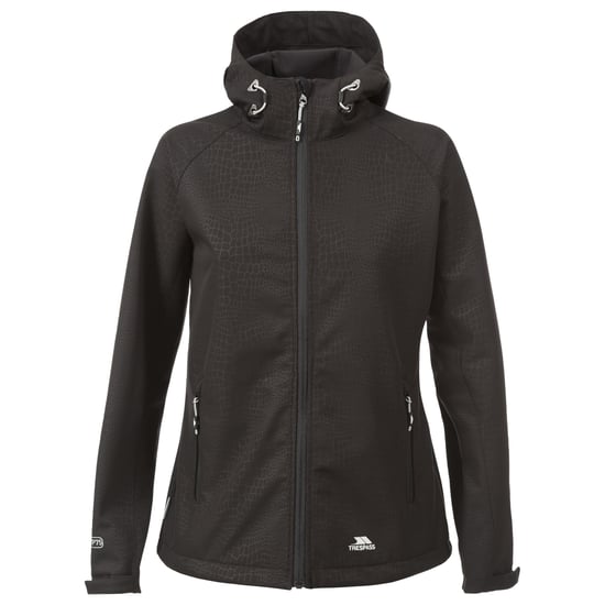 Trespass Womens/Ladies Cheska Snakeprint Wasserdichte Softshell Jacke (Schwarz) - Image 1