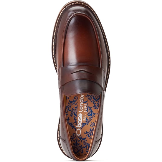 Base London Ivey Herrenschuhe aus gebranntem braunem Leder - Image 4