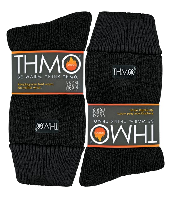 THMO - Ladies Cosy Thermal Slipper Bettsocken mit Anti-Rutsch-Greifern - Image 2