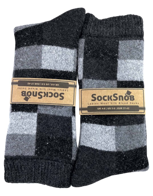 Sock Snob - Atmungsaktive Socken aus Wollmischung mit Karomuster - Image 2