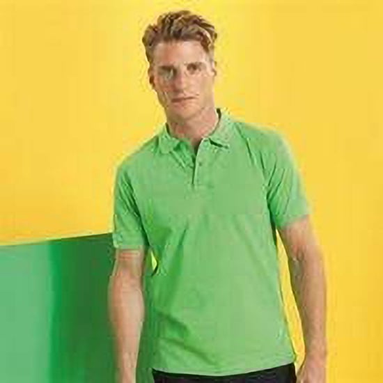 Asquith & Fox Mens Short Sleeve Performance Blend Polo Shirt (Lime)