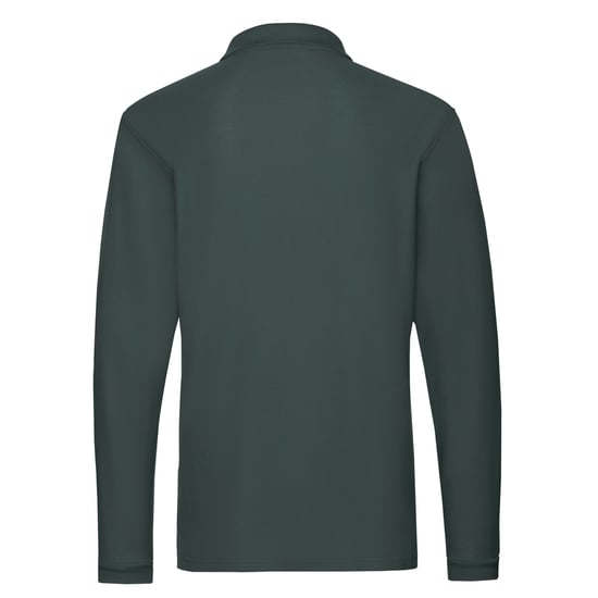 Fruit of the Loom - "Premium" Poloshirt für Herren Langärmlig (Tannengrün) - Image 2