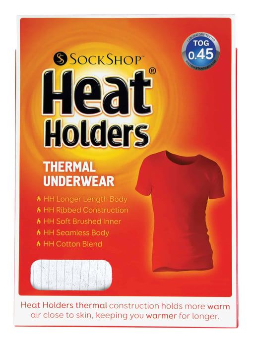 Heat Holders - Herren-Baumwoll-Wärmeunterwäsche Kurzarm-T-Shirt Weste - Image 2