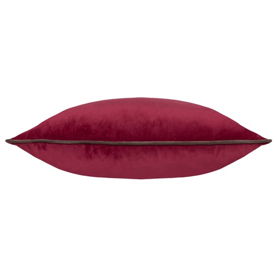 Paoletti Meridian Piped Velvet Cushion Cover