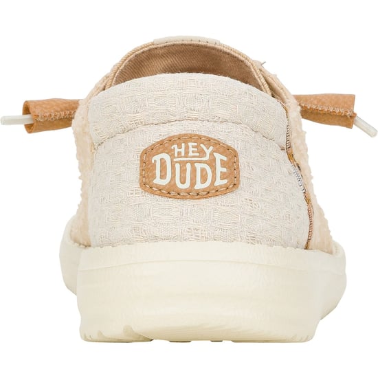 HEYDUDE Wendy Crafted Boho Baumwolle Damen Tan Loafers - Image 2