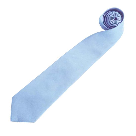 Premier Herren Krawatte Colours, unifarben (Mittelblau) - Image 2