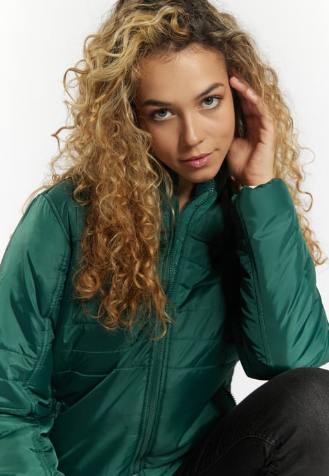 Mymo Leicht wattierte Jacke Damen dunkelgrün - Image 5