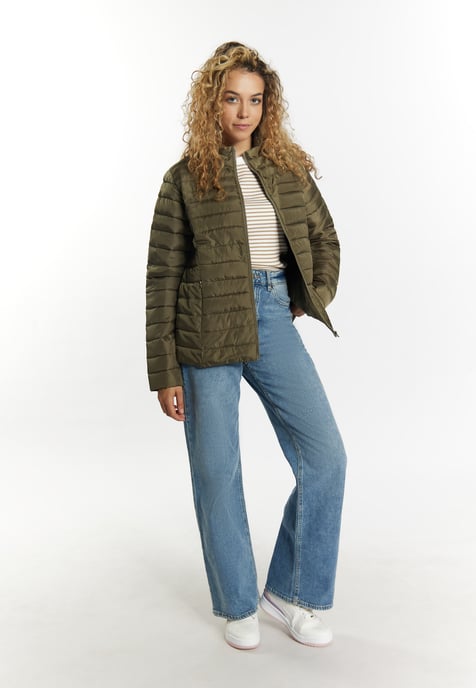 Mymo Leicht wattierte Jacke Damen militärisch oliv - Image 2
