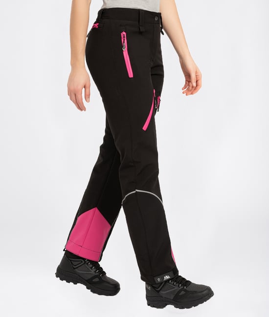 Rock Creek Softshellhose Schwarz