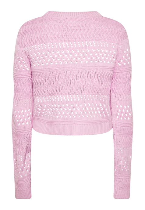 Mymo Strickjacke Damen Rosa - Image 2