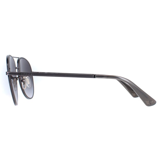 Police Aviator Mens Matte Gunmetal Smoke Grey Gradient SPL777C Chief 1