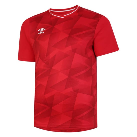 Umbro Mens Triassic Logo Short-Sleeved Jersey (Vermillion/Jester Red)