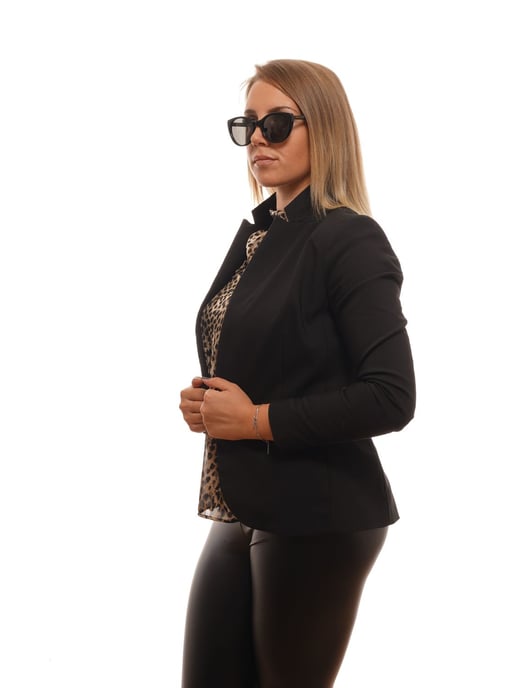 Zegna Couture Schwarze Unisex-Sonnenbrille - Image 4