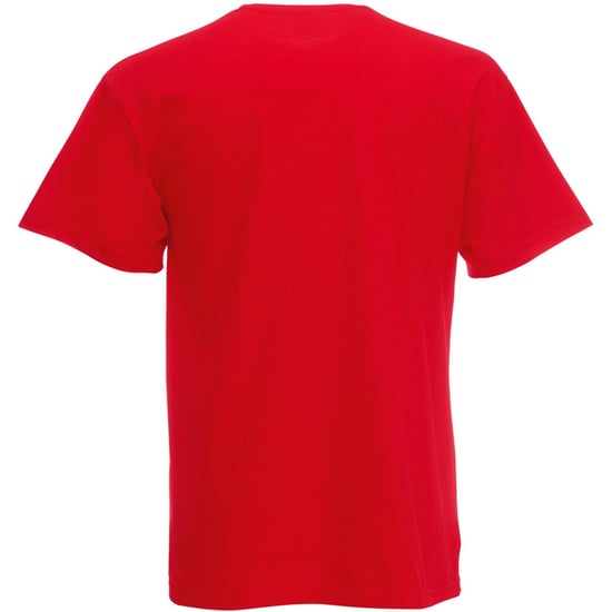 Fruit Of The Loom Valueweight T-shirt für Männer mit V-Ausschnitt, kurzärmlig (Rot) - Image 2
