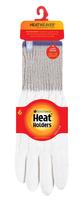 Heat Holders - Damen Thermohandschuhe für den Winter im Kisdon Style - Creme - Image 2