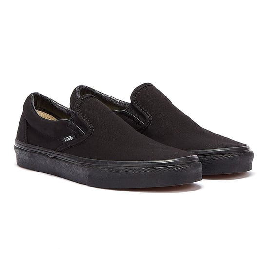 Vans Classic Slip-On Unisex True Schwarz Segeltuch Skate Trainer - Image 1
