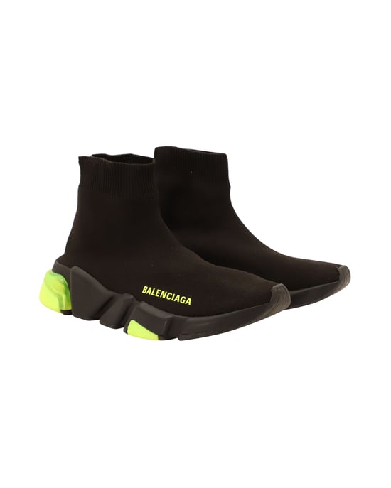 Balenciaga Speed Clear Sole Sneakers aus schwarzem Polyamid - Image 3
