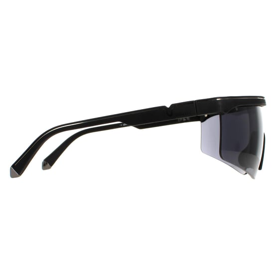 Police Semi Rimless Mens Black Rubber  Smoke SPLA28 Lewis Hamilton