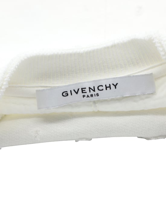 Givenchy Distressed Sweatshirt aus weißer Baumwolle - Image 3