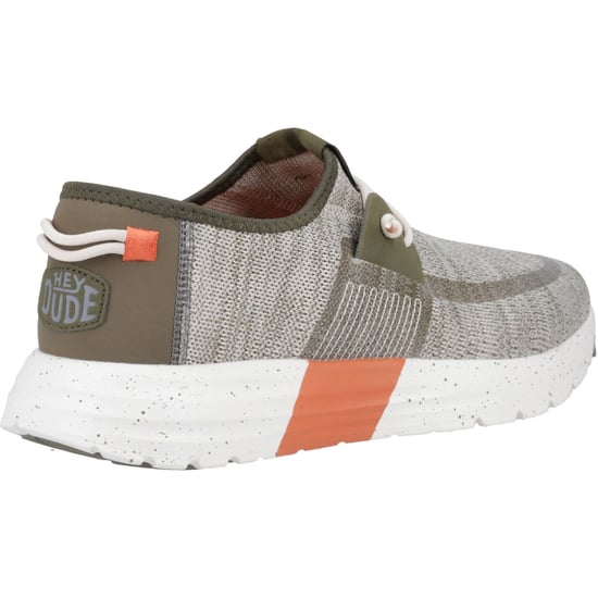 HEYDUDE Sirocco Sport Mode Nylon Herren Grün/Staubiges Olive/Orange Turnschuhe - Image 2