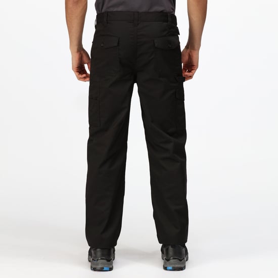 Regatta Mens Pro Cargo Waterproof Trousers - Regular (Traffic Black)