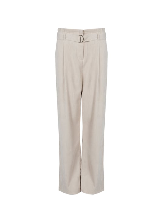 Liu Jo Trousers Velluto Woman's White