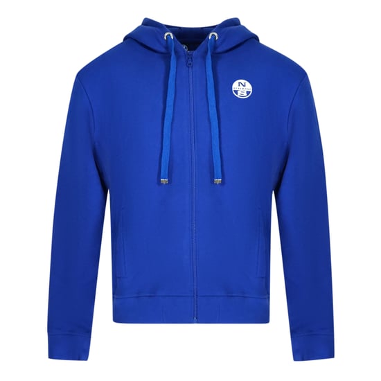 North Sails Logo Blue Zip Hoodie
