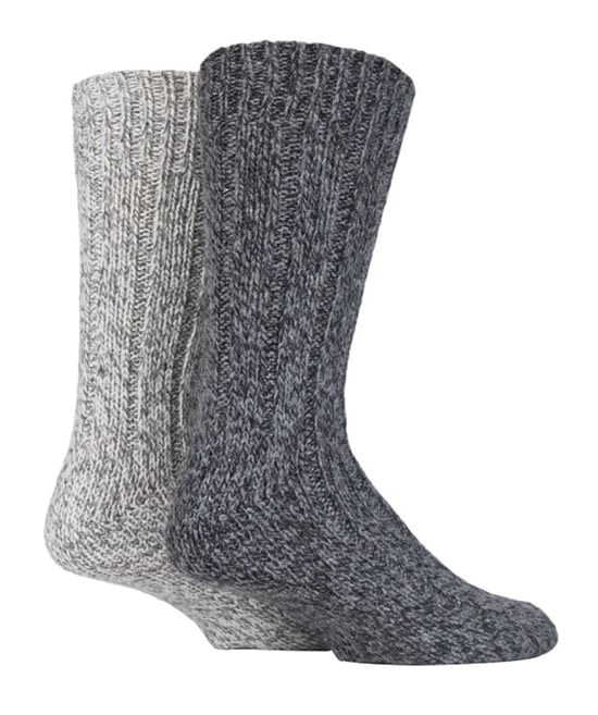 2 Paar Herren Damen dicken schweren Winter warme Wolle Wandern Boot Socken - Image 1