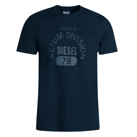 Diesel Property Of Denim Division Logo Marineblaues T-Shirt - Image 1