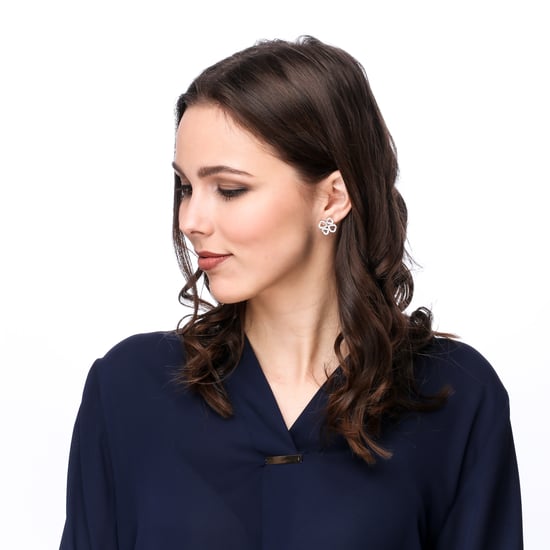 Orphelia 'Rilla' Damen 925 Sterling Silber Stud Ohrringe - Silber ZO-7356 - Image 4
