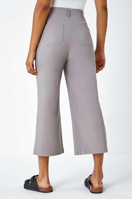 Cropped Stretch Culotte