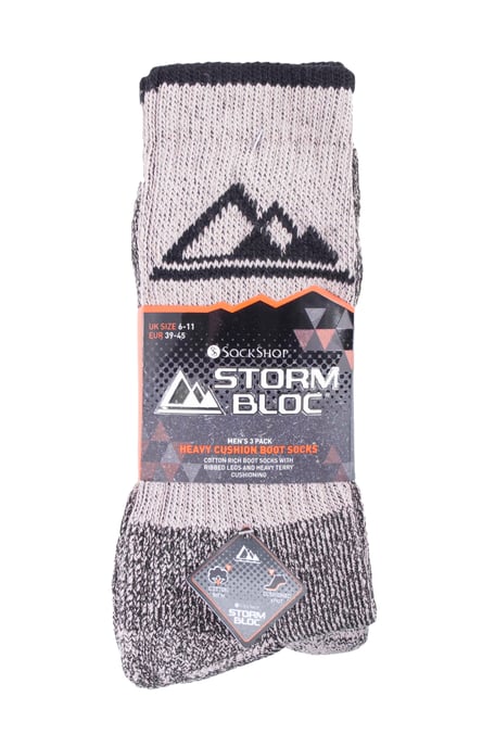 3 Paar Herren Heavy gepolstert atmungsaktiv Outdoor Baumwolle Wandern Socken - Image 2