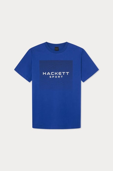 Hackett Sport Vector Graphic Short Sleeve T-shirt Cobalt Blue