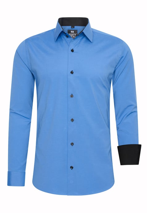 Rusty Neal Overhemd Slim Fit  Blau - Image 1