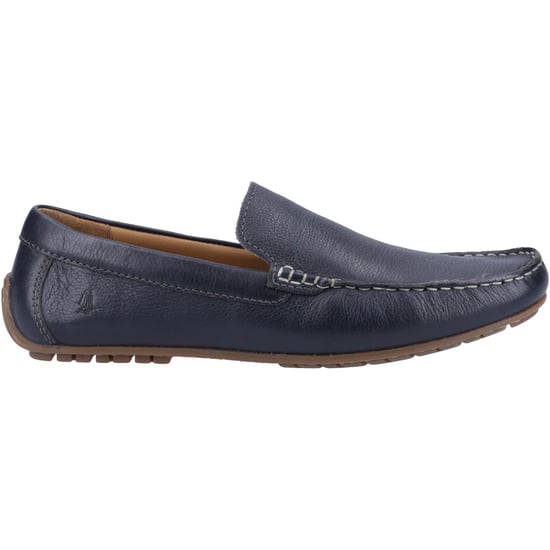 Hush Puppies Ralph Leder Herren Navy Bootsschuhe - Image 4