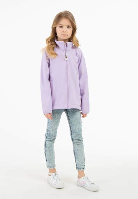 Schmuddelwedda Softshelljacke - recyceltes Material Mädchen Helllavendel-280 - Image 2