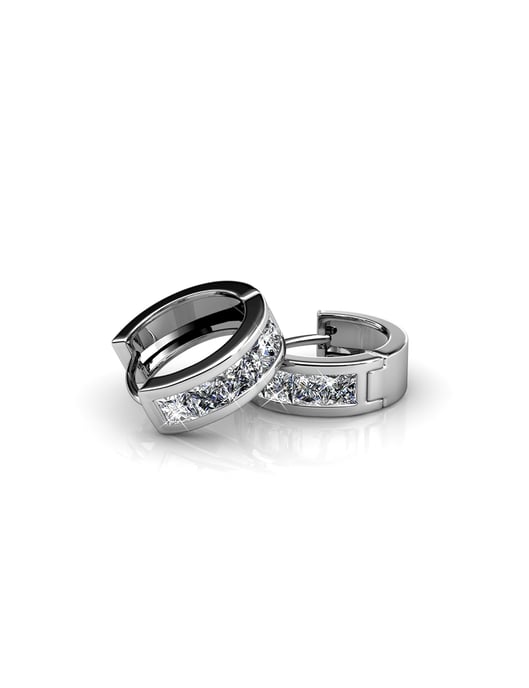 Quadratischer Reifensatz und Box - Silber und Kristall - Image 5