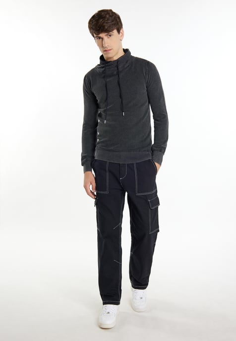 Mo Strick Pullover Herren Schwarz - Image 2