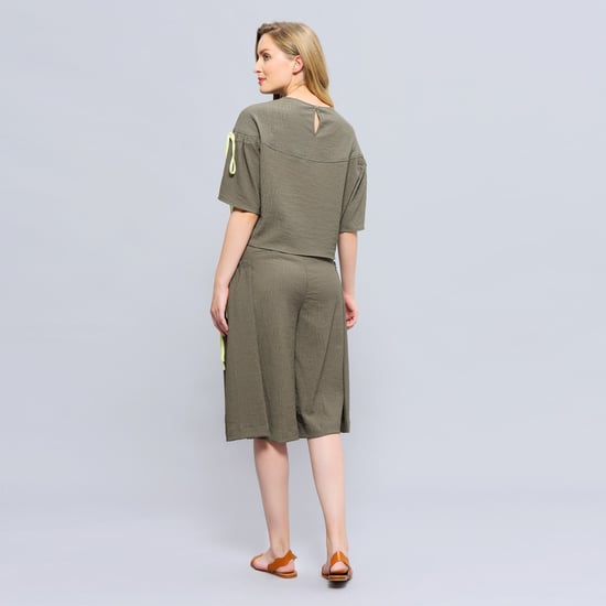 Lässige Capri-Hose mit weitem Bein - Image 5