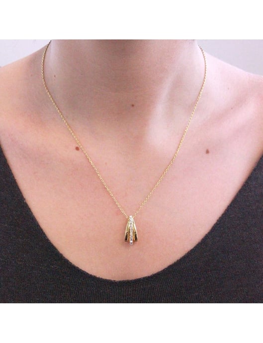 Aurielle-Anhänger - Gold und Kristall - Image 2