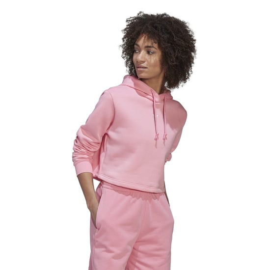 Women's adidas Originals Adicolor Essentials Crop Fleece Hoody in Pink