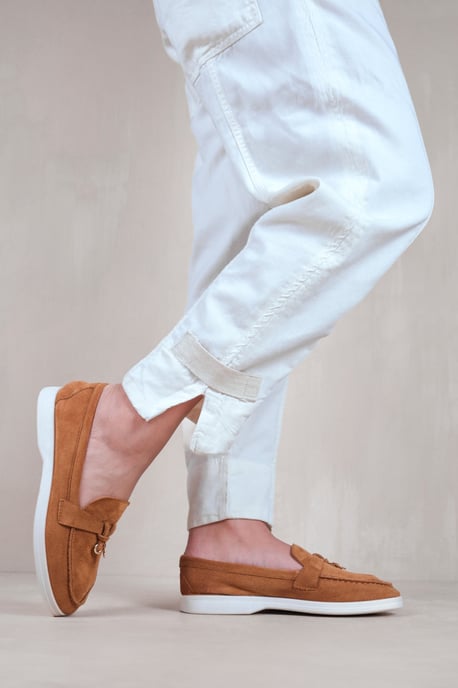 Where's That From Womens 'Pegasus' Trim Loafers - Image 1