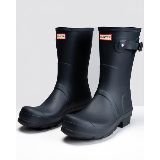 Hunter Original Short Wellington Boots Herren-Gummistiefel In Marineblau - Image 2