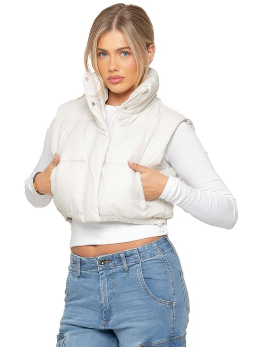 Enzo | Womens Puffer Gilet Jacke - Image 1