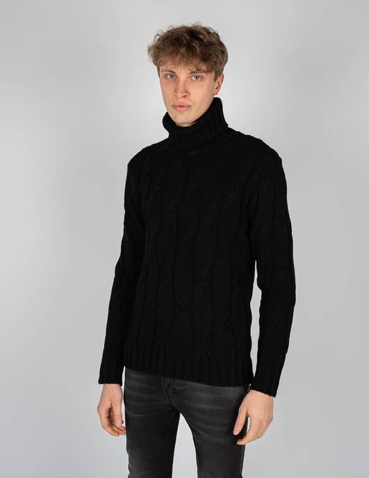 Xagon Man Pullover Turtleneck Herren schwarz - Image 3