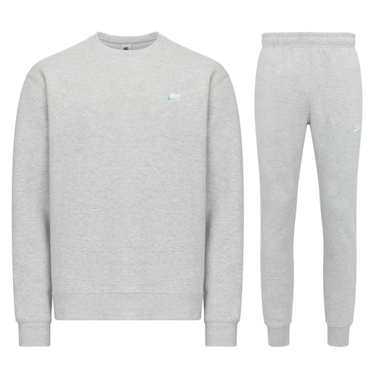 Nike Sportswear Herren Club Fleece Crew Neck Trainingsanzug Grau - Image 1