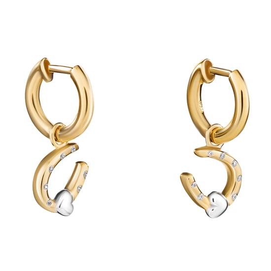 Orphelia 'Aurora' Tropfenohrringe aus 925er Sterlingsilber für Damen - Silber/Gold ZO-7525/G - Image 3